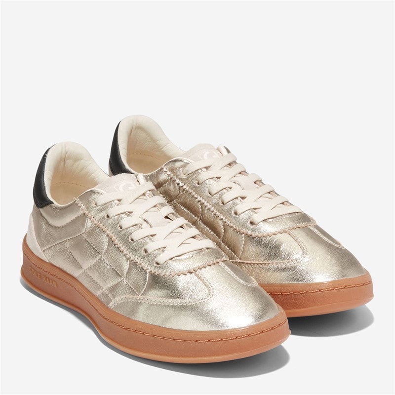 Cole Haan Womens Grandpro Breakaway Trainers Gold/Birch/Black - Image 5