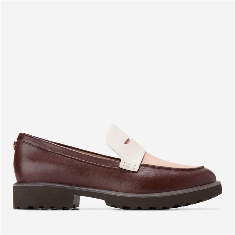 Cole Haan Womens Geneva Loafers Madeira/Porcelain/Ivory - Image 1