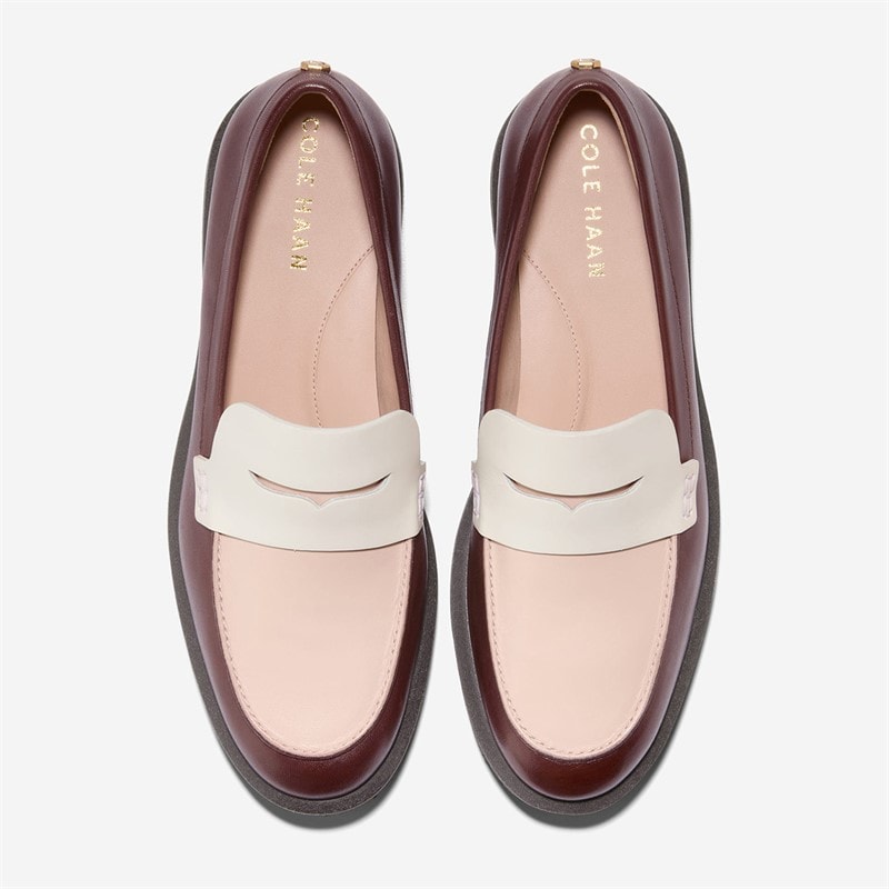Cole Haan Womens Geneva Loafers Madeira/Porcelain/Ivory - Image 4