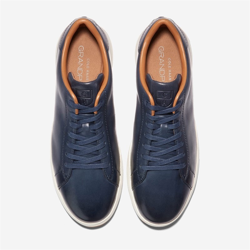 Cole Haan Mens Grandpro Tennis Trainers Blazer Blue Handstain - Image 4