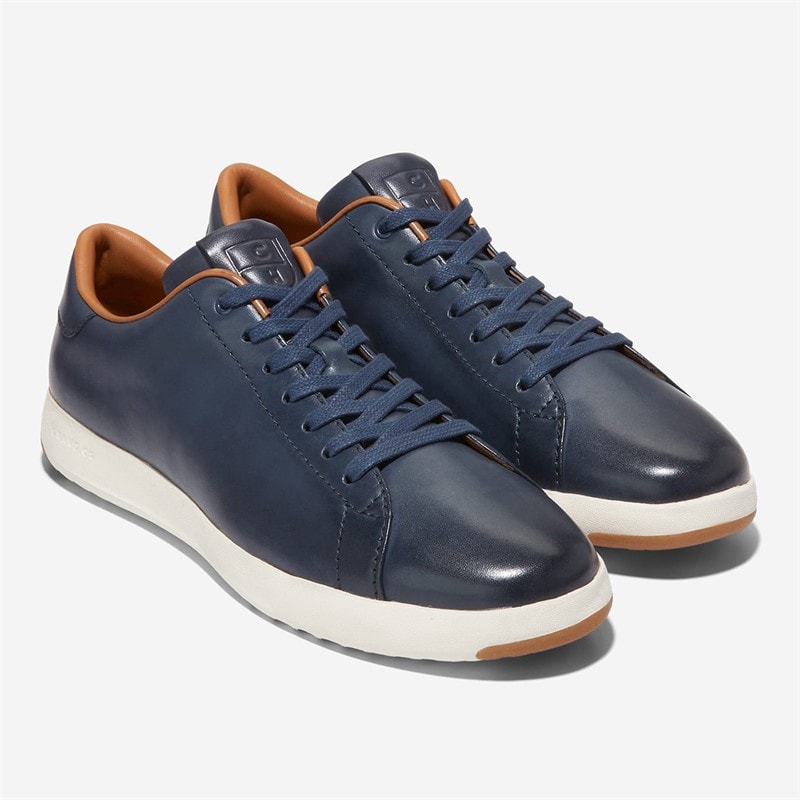 Cole Haan Mens Grandpro Tennis Trainers Blazer Blue Handstain - Image 5