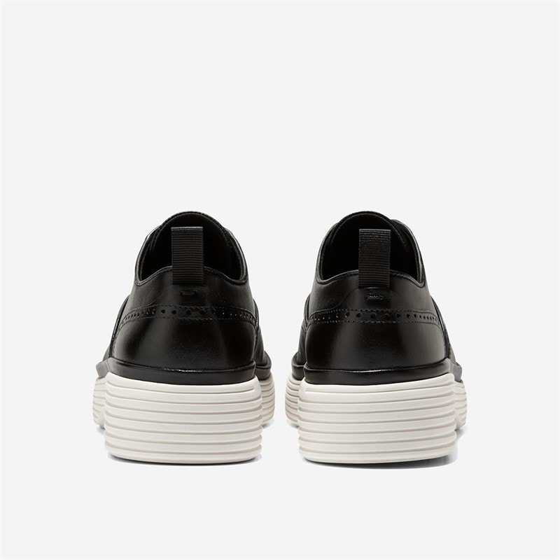Cole Haan Womens Original Grand Ciry Platform Wingtip Oxford Shoes Black - Image 3