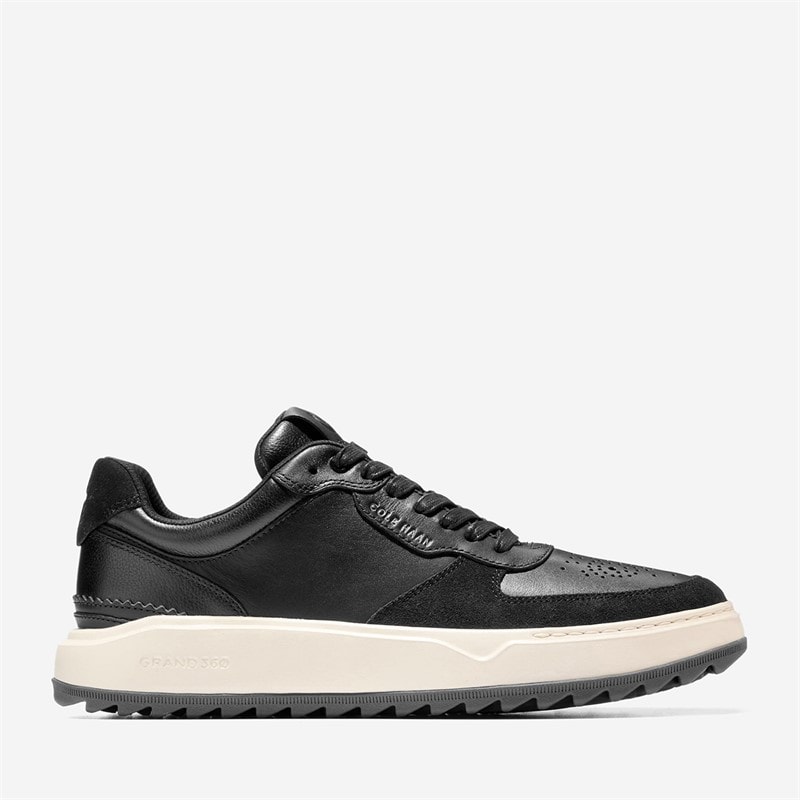 Cole Haan Mens Grandpro Crossover Golf Shoes Black/Ivory - Image 1