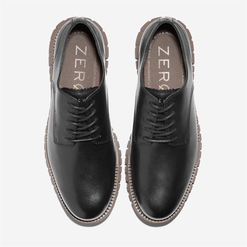 Cole Haan Mens Zerogrand Remastered Plain Toe Oxford Shoes Black/Irish Coffee - Image 4