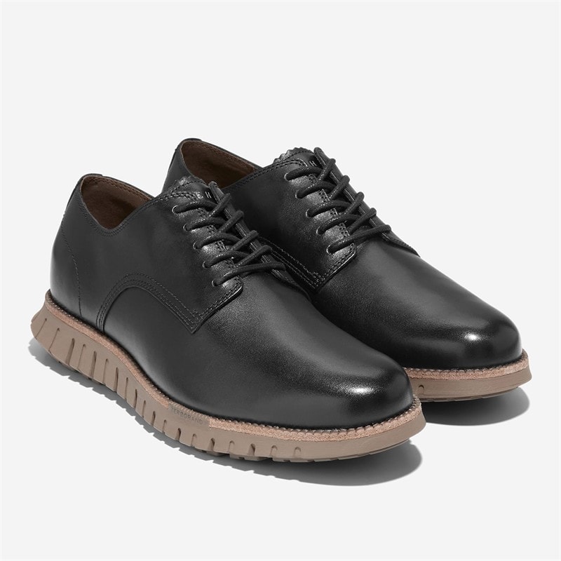 Cole Haan Mens Zerogrand Remastered Plain Toe Oxford Shoes Black/Irish Coffee - Image 5
