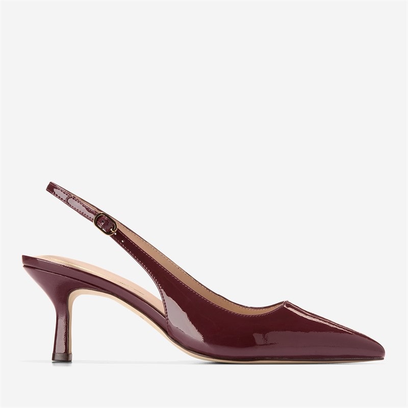 Cole Haan Womens Hansell Slingback Heels Black Garnet - Image 1