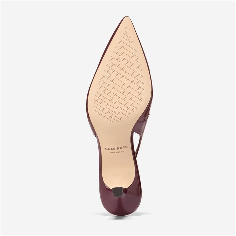 Cole Haan Womens Hansell Slingback Heels Black Garnet - Image 2