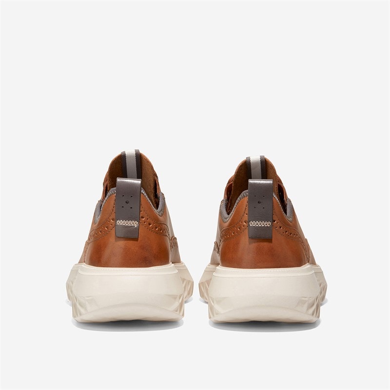 Cole Haan Mens Zerogrand Work From Anywhere Oxford Shoes Chestnut British Tan/Silver Birch - Image 3