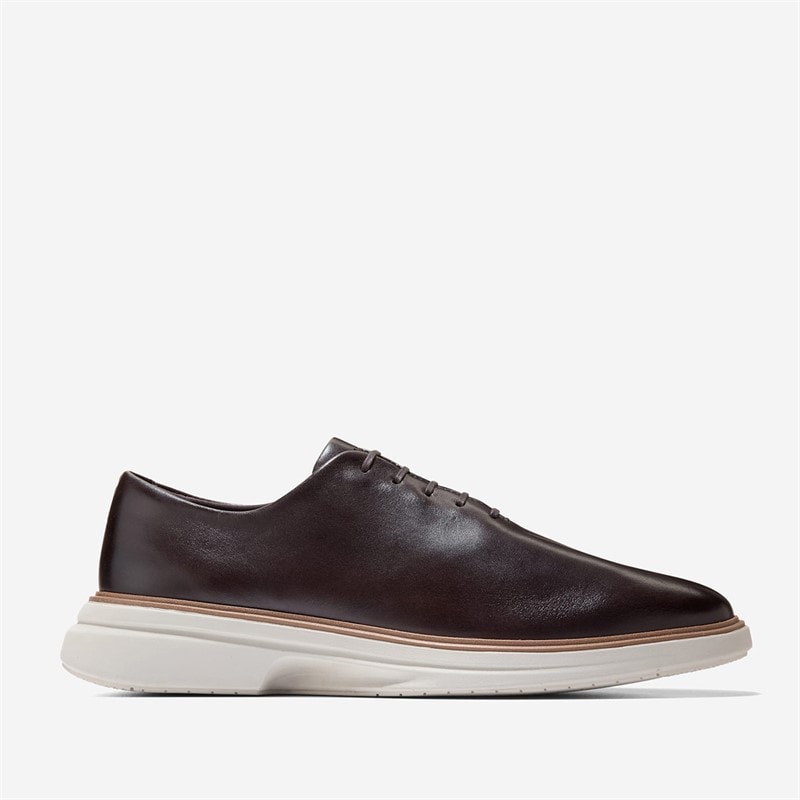 Cole Haan Mens Øriginalgrand Cityspectre Wholecut Oxford Shoes Dark Chocolate/Silver Birch Dark Chocolate-Silver Birch