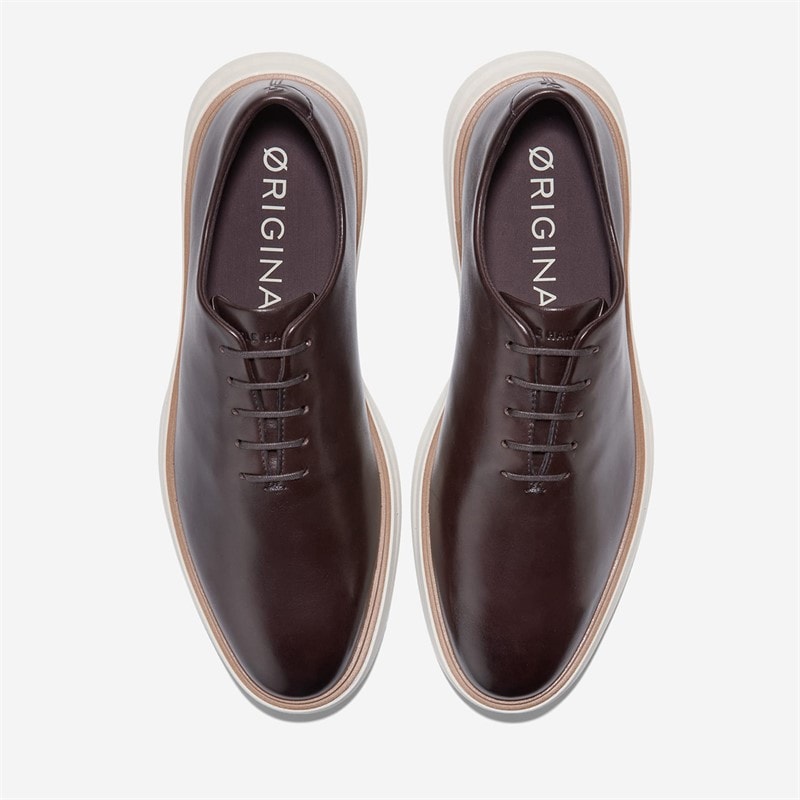 Cole Haan Mens Øriginalgrand Cityspectre Wholecut Oxford Shoes Dark Chocolate/Silver Birch Dark Chocolate-Silver Birch - Image 3