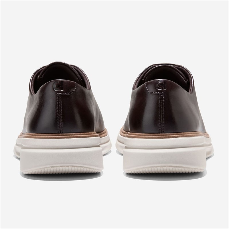 Cole Haan Mens Øriginalgrand Cityspectre Wholecut Oxford Shoes Dark Chocolate/Silver Birch Dark Chocolate-Silver Birch - Image 4
