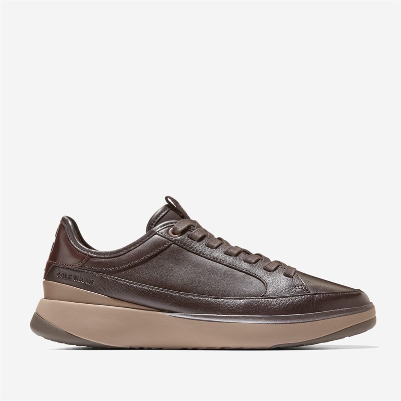 Cole Haan Mens Grandprø All Day Court Leather Trainers Dark Chocolate/Madeiradark Chocolate/Madeira/Irish Coffee Dark Chocolate-Madeiradark Chocolate-Madeira-Irish Coffee