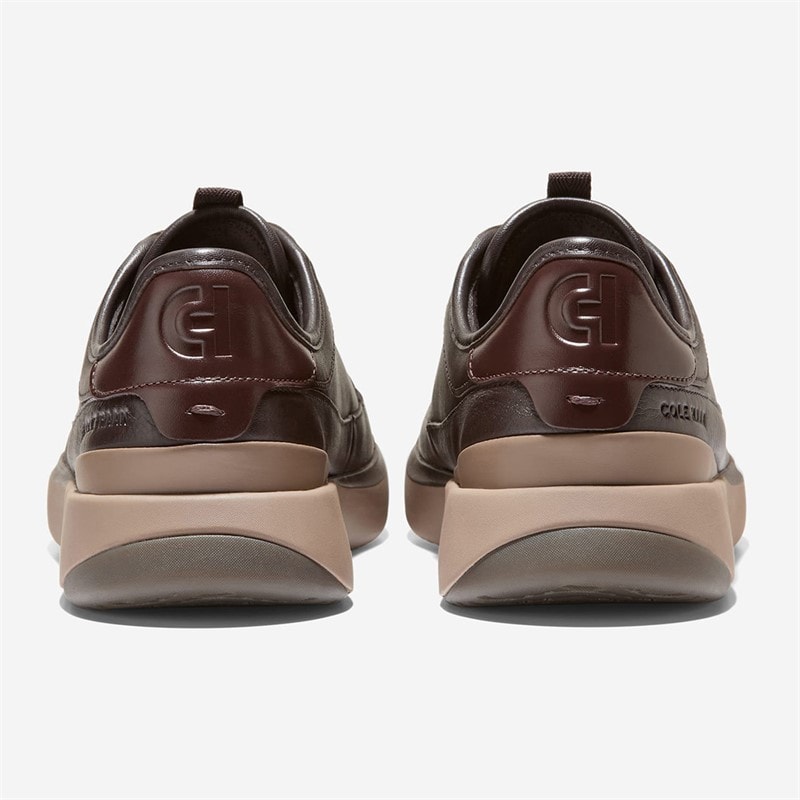 Cole Haan Mens Grandprø All Day Court Leather Trainers Dark Chocolate/Madeiradark Chocolate/Madeira/Irish Coffee Dark Chocolate-Madeiradark Chocolate-Madeira-Irish Coffee - Image 4