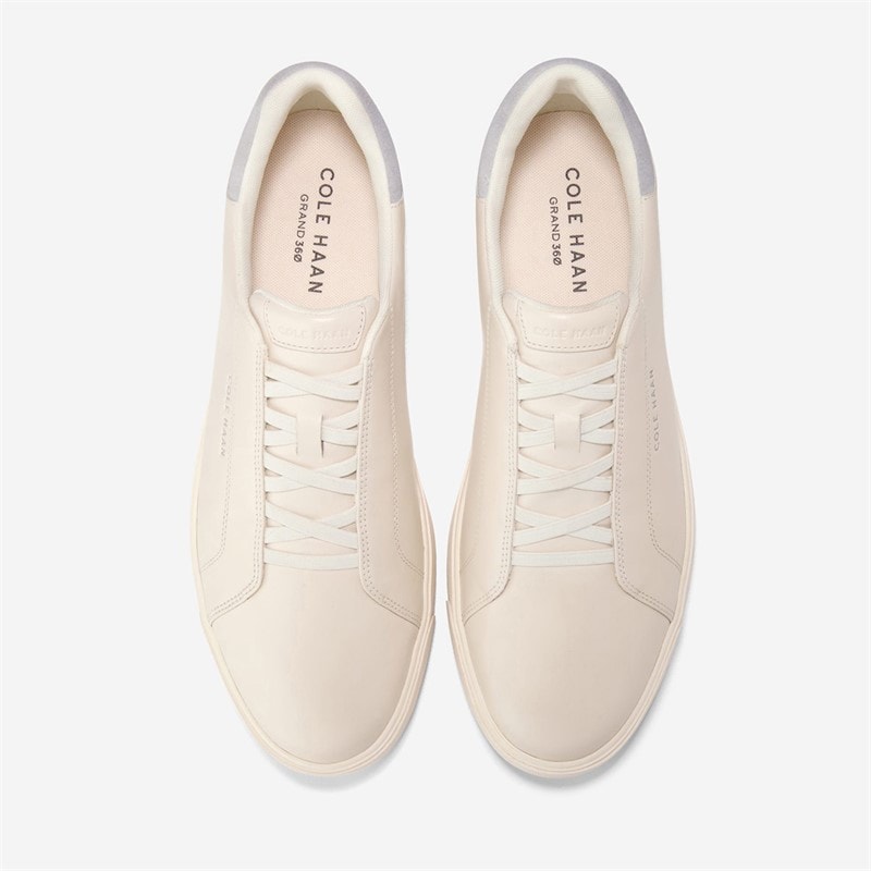 Cole Haan Mens Grandprø Luxe Slip On Trainers Ivory/Microchip/Ivory Ivory-Microchip-Ivory - Image 3