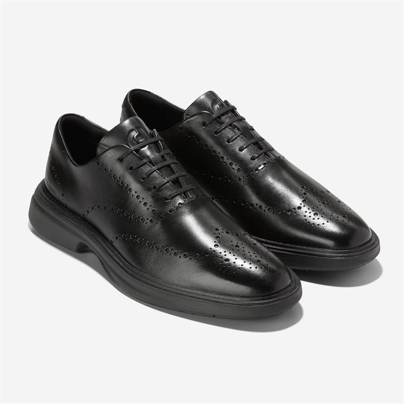 Cole Haan Mens Øriginal Grand Cityspectre Wingtip Oxford Shoes Black - Image 2