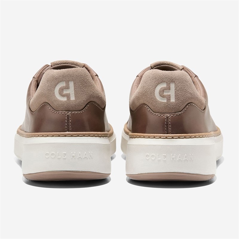 Cole Haan Mens Grandprø Topspin Trainers Coffee/Silver Birch Coffee-Silver Birch - Image 4