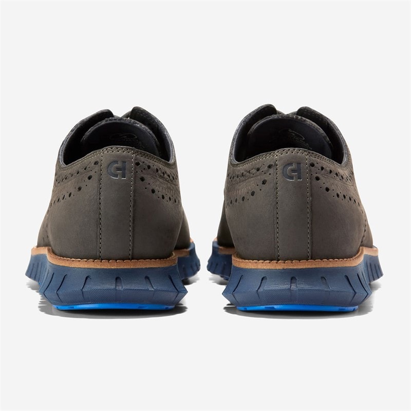 Cole Haan Mens Zerøgrand Remastered Wingtip Oxford Shoes Dark Natural/Midnight Moon Dark Natural-Midnight Moon - Image 4