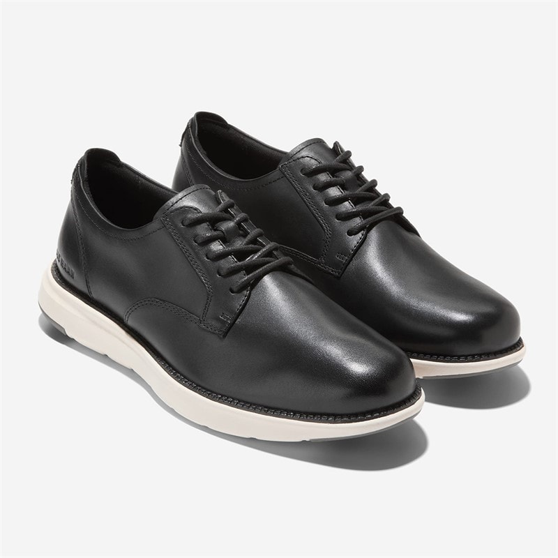 Cole Haan Mens Grand Atlantic Wide Fit Oxford Shoes Black/Ivory Black-Ivory - Image 2