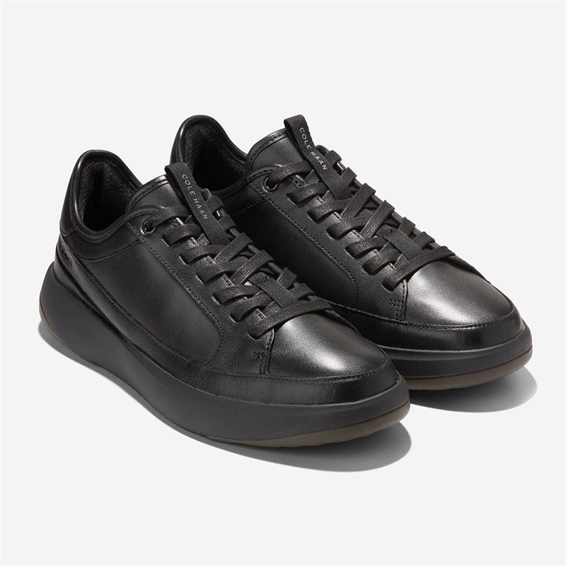 Cole Haan Mens Grandprø All Day Court Leather Trainers Black - Image 2