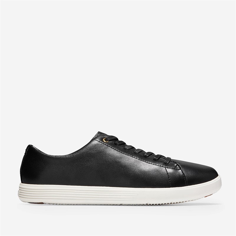 Cole Haan Womens Grand Cross Court Trainers Black Leather/White Black Leather- White