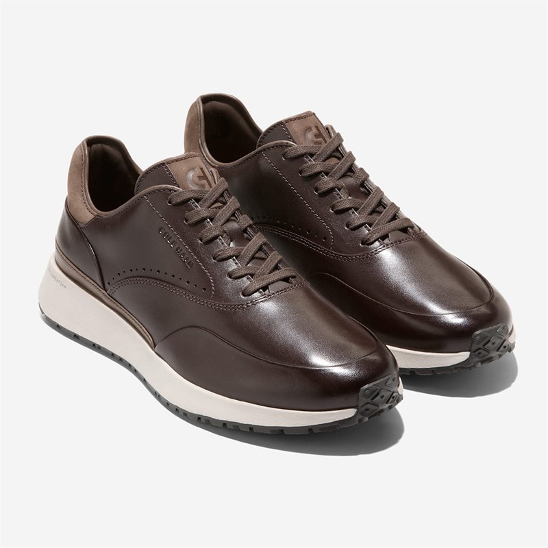 Cole Haan Mens Grandprø Luxe Mile Trainers Dark Chocolate Truffle Dark Chocolate-Truffle - Image 2