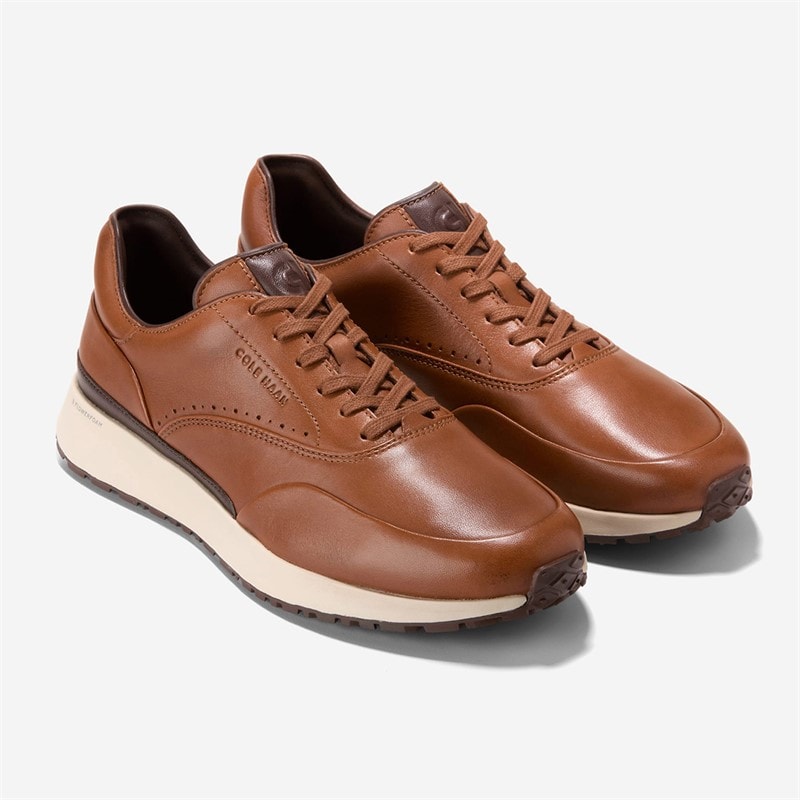 Cole Haan Mens Grandprø Luxe Mile Trainers British Tan/Madeira British Tan-Madeira - Image 2