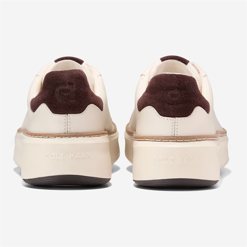 Cole Haan Womens Grandprø Topspin Trainers Ivory/Dark Chocolate Ivory-Dark Chocolate - Image 4