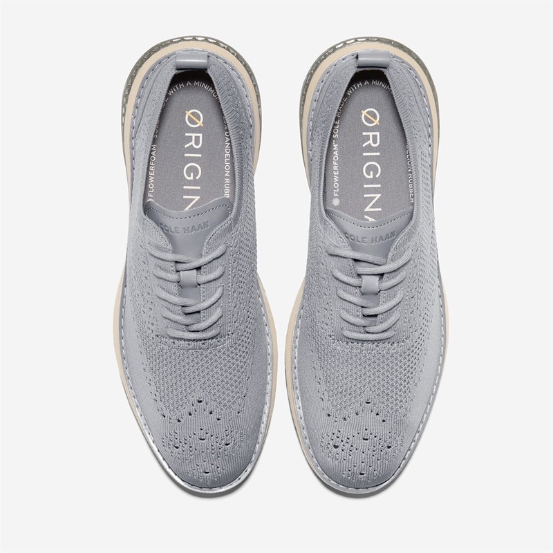 Cole Haan Mens Øriginal Grand Energyweave Stitchlite™ Wing Oxford Shoes Sea Stone/Dusty Olive/Sesame Sea Stone-Dusty Olive-Sesame - Image 3