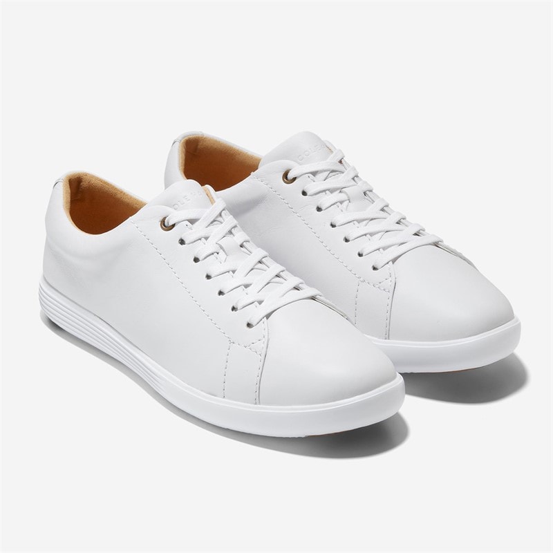 Cole Haan Womens Grand Cross Court Trainers Optic White Leather - Image 2