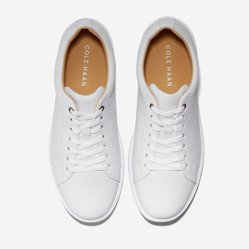 Cole Haan Womens Grand Cross Court Trainers Optic White Leather - Image 3
