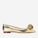 Cole Haan Womens Florette Skimmer Shoes Gold