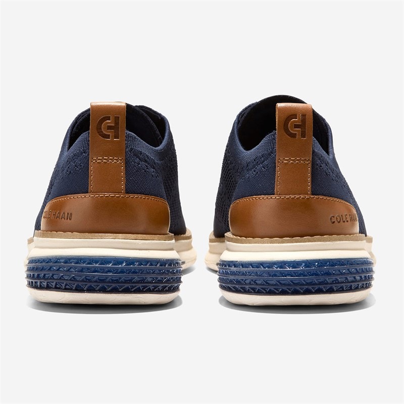 Cole Haan Mens Øriginal Grand Energyweave Stitchlite™ Wingtip Oxford Shoes Navy Blazer/Ivory/Natural Navy Blazer-Ivory-Natural - Image 4