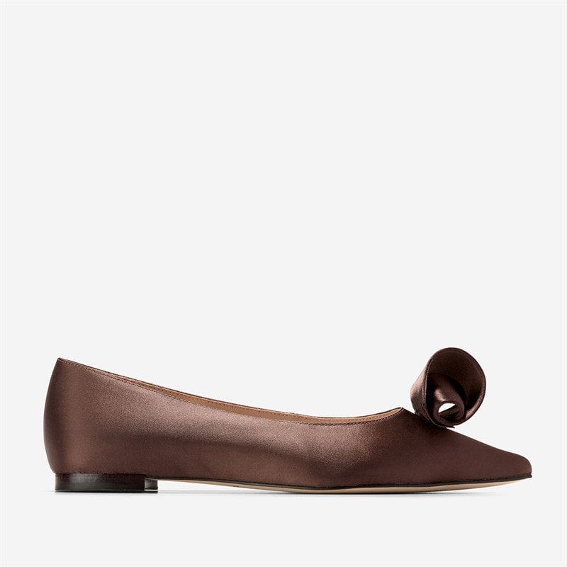 Cole Haan Womens Florette Skimmer Shoes Dark Chocolate