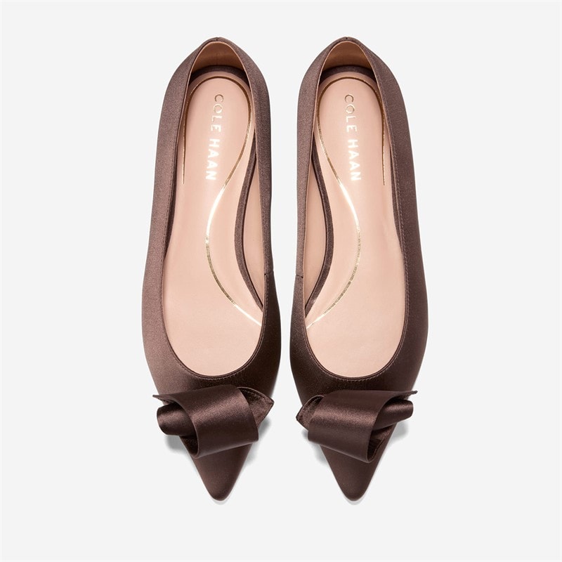 Cole Haan Womens Florette Skimmer Shoes Dark Chocolate - Image 3