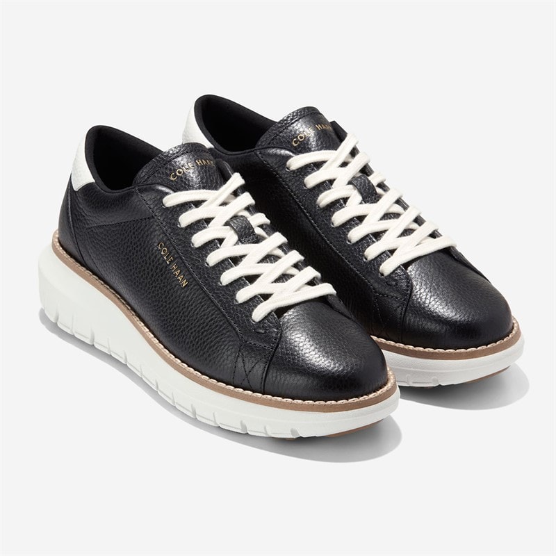 Cole Haan Womens Zerøgrand Rexanna Lace-To-toe Trainers Black/White Black-White - Image 2