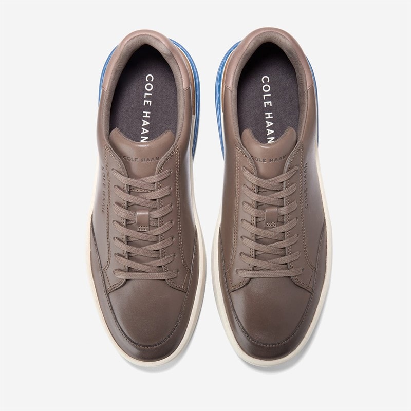 Cole Haan Mens Grandprø Halfcourt Skyweave™ Trainers Morel/Dark Blue/Silver Birch Morel-Dark Blue-Silver Birch - Image 3