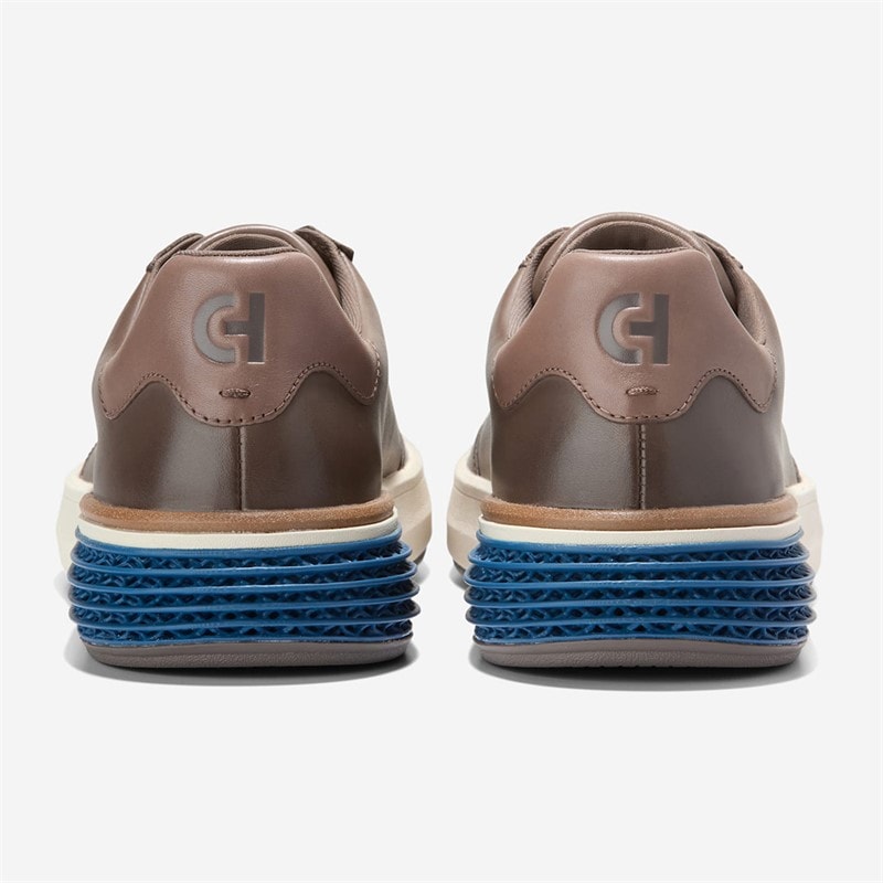 Cole Haan Mens Grandprø Halfcourt Skyweave™ Trainers Morel/Dark Blue/Silver Birch Morel-Dark Blue-Silver Birch - Image 4