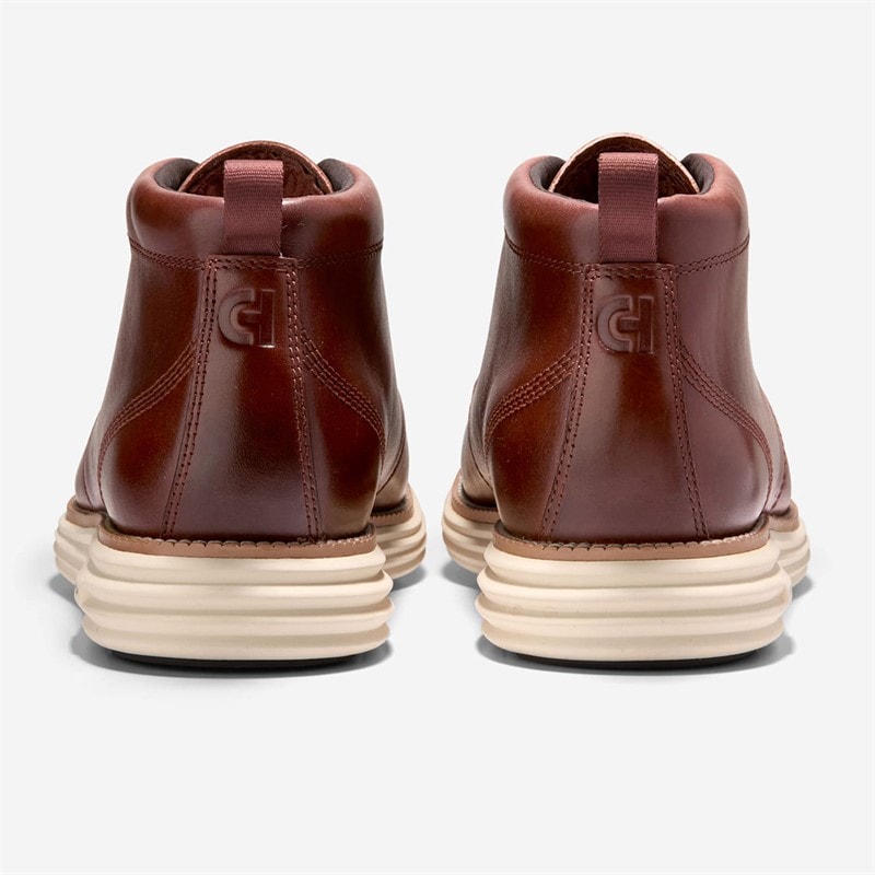 Cole Haan Mens Øriginal Grand Remastered Waterproof Chukka Boots Scotch Alabaster Gleam Scotch-Alabaster Gleam - Image 4