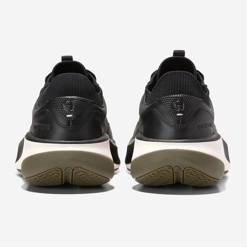 Cole Haan Womens Grandprø All-Day Leather Running Shoes Black/British Tan/Ivory Black-British Tan-Ivory - Image 4