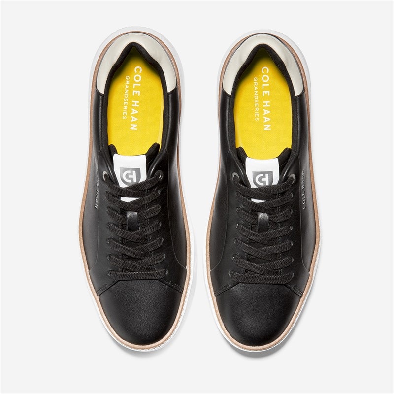 Cole Haan Womens Grandprø Topspin Trainers Black/Optic White Black-Optic White - Image 3