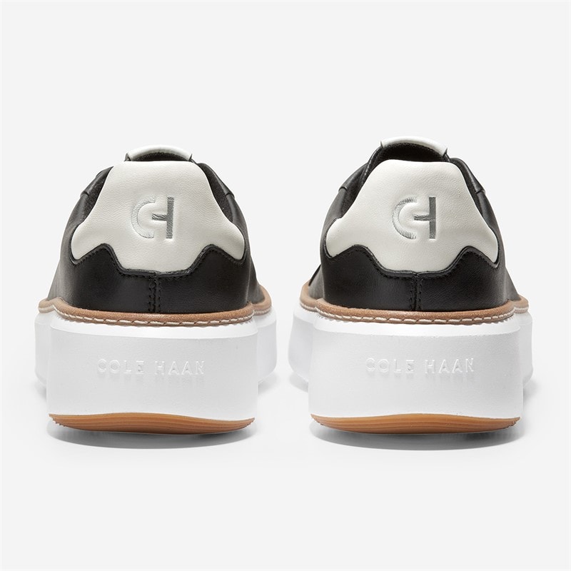 Cole Haan Womens Grandprø Topspin Trainers Black/Optic White Black-Optic White - Image 4