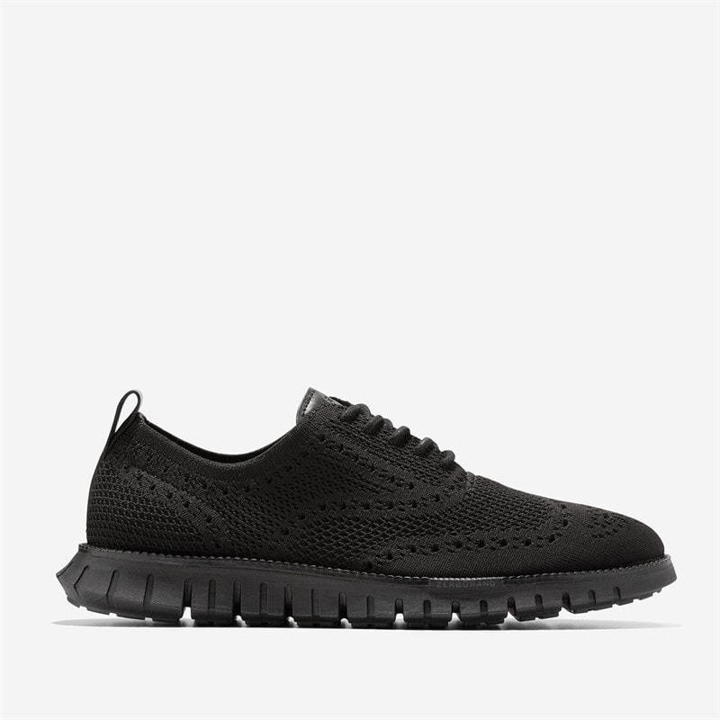 Cole Haan Mens Zerøgrand Remastered Stitchlite™ Wingtip Oxford Shoes Black - Image 1