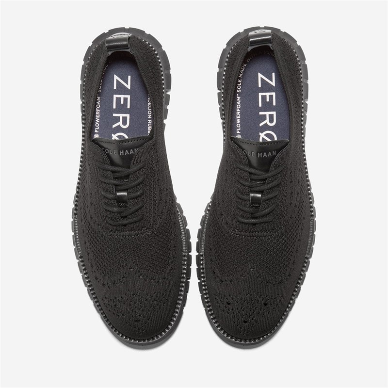 Cole Haan Mens Zerøgrand Remastered Stitchlite™ Wingtip Oxford Shoes Black - Image 3