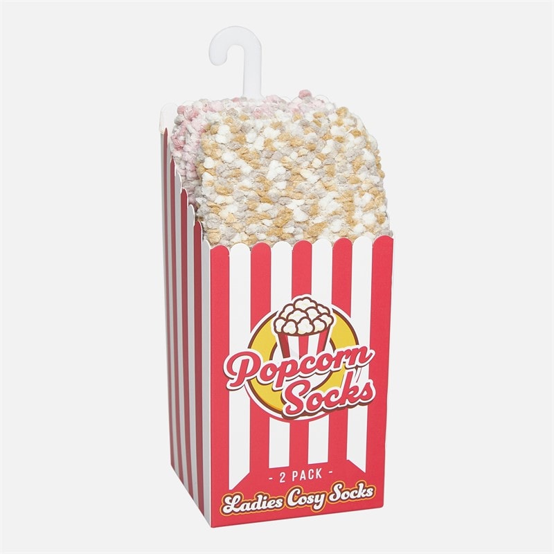 The Orrsum Sock Co. Womens Two Pack Popcorn Socks With Box Multi - Image 2
