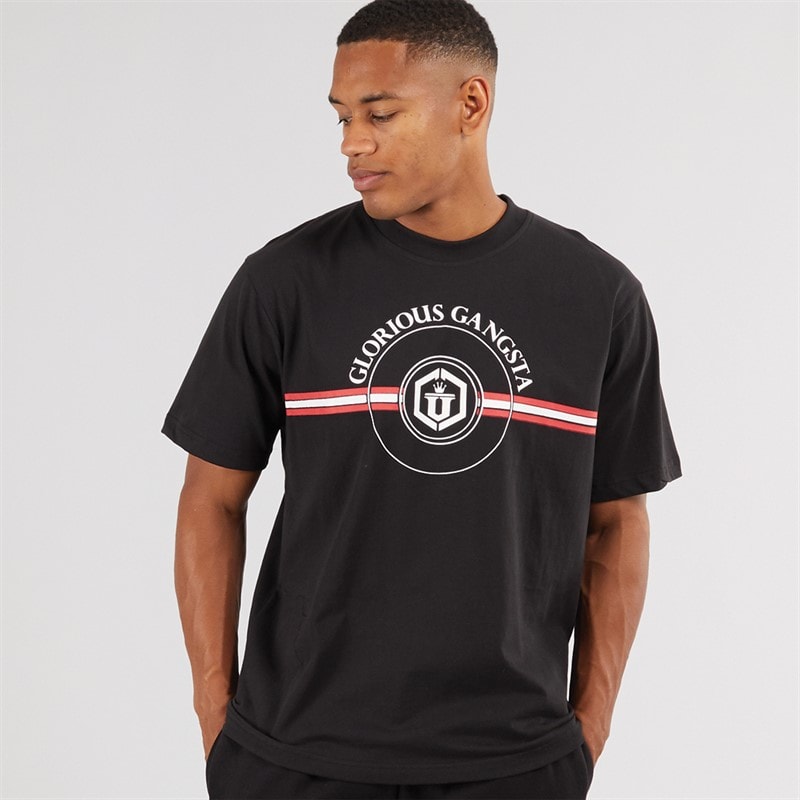 Glorious Gangsta Mens Mona T-Shirt Black - Image 1