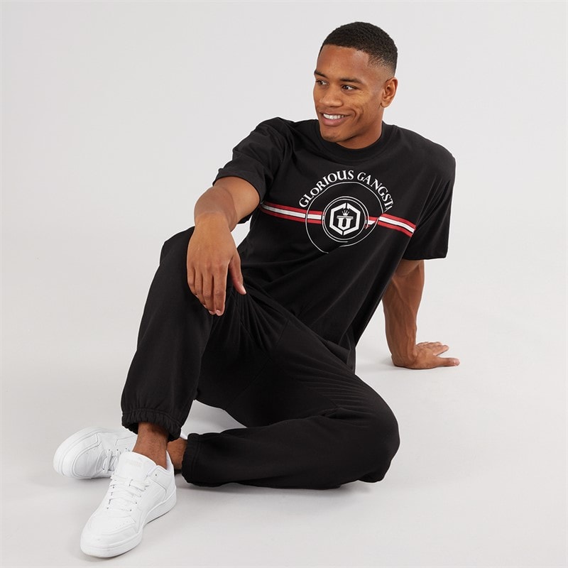 Glorious Gangsta Mens Mona T-Shirt Black - Image 3