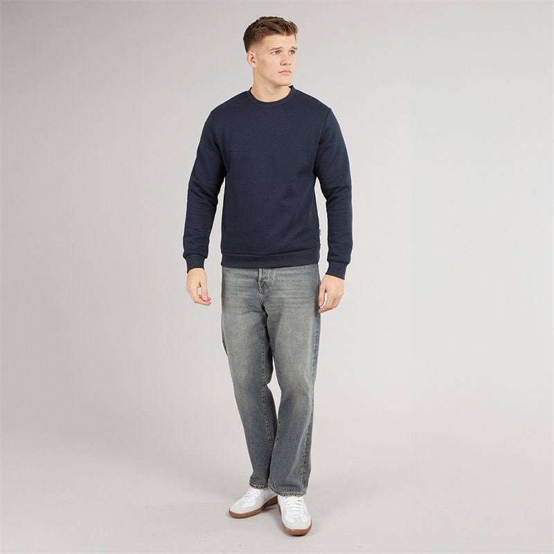 JJ REBEL Mens Base Crew Neck Sweatshirt Sky Captain - Image 3