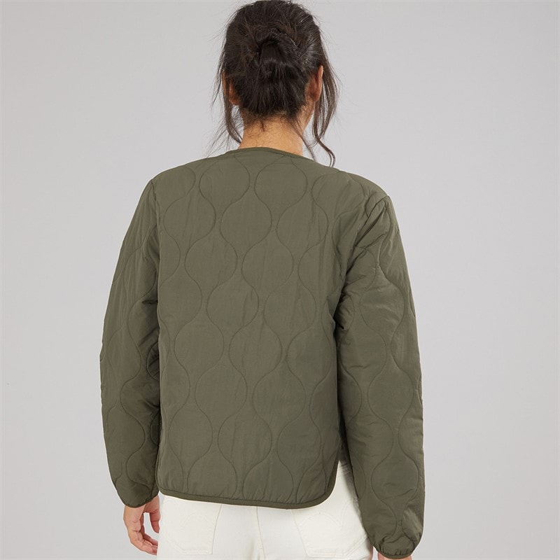 JJ REBEL Womens Womes Amanda Quilted Jacket Forest Night - Image 2