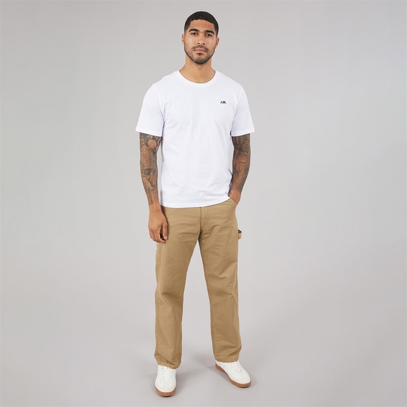 JJ REBEL Mens Five Pack Logo T-Shirts White/Black/Sky Captain/Roasted Cashew/Grape Leaf - Image 4