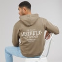 JJ REBEL Mens Rock Hoodie Roasted Cashew